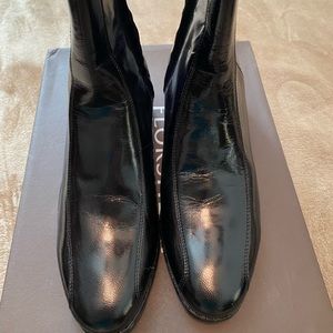 Never Worn Black Leather "Duke" Boot with Zipper